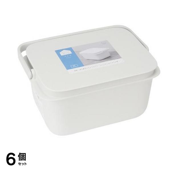 マーナ フタ付きバケツ W627W ホワイト 5L 6個セット