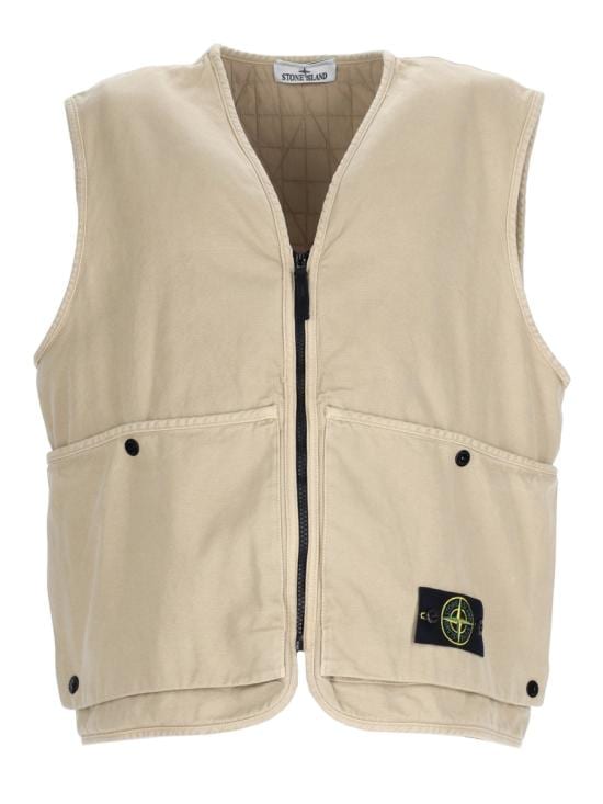 STONE ISLAND Men Vests 6100007 S0184V019A BEIGE