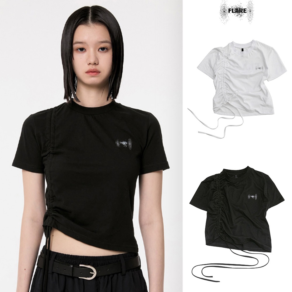 【FLAREUP】Chiffon Shirring T-Shirts