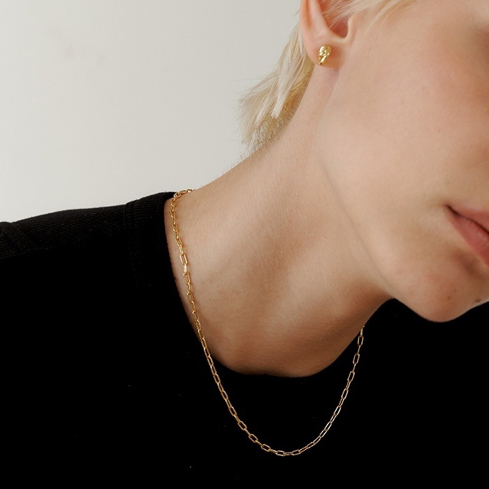 ボア着用MUTE Link Chain Necklace/韓国の人気ブランド 韓国正規品 韓国の人気商品 韓国ファッション 韓国ジュエリー デイリーアクセサリー SNSで人気 韓国ファッション 韓国