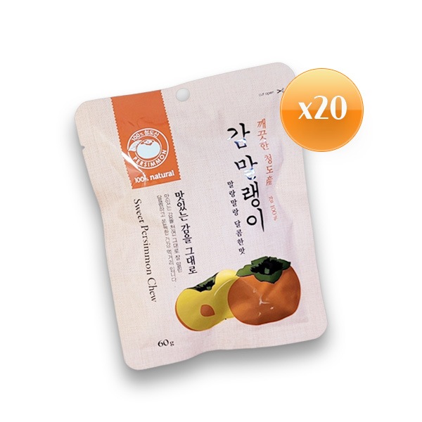 [ハヌルフード] 柿巻き 60g x 20袋 / 韓国人気 干し柿