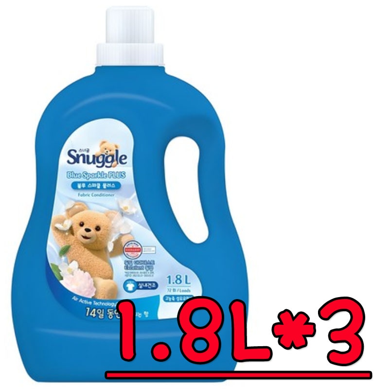 スナグル ブルースパクル 高濃縮柔軟剤 1.8L 3個 (並行輸入製品) 5,051円