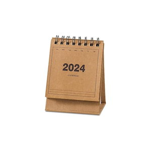 ZHEJIA カレンダー ミニカレンダー 2023-2024年 卓上カレンダー デスクカレンダー おしゃれ オフィス 家庭用 学校用 デスクトップカレンダー 実用性 折りたたみ可能 持ち運び便利