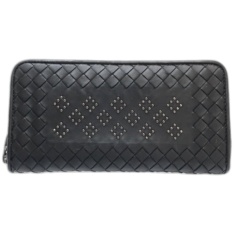 ラウンドファスナー SO1909979C 長財布 スタッズ ブラック/181429【中古】