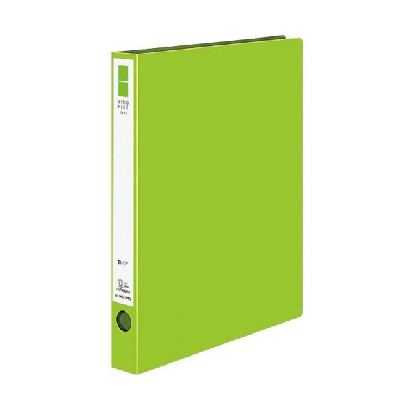 （まとめ）コクヨ リングファイル（ER・PP表紙）A4タテ 2穴 220枚収容 背幅39mm 黄緑 フ-UR430NYG 1セット（10冊） (×3セット)