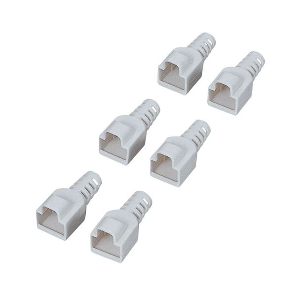 (まとめ) エレコム 先付タイプコネクタ保護カバーエコ対応 ベージュ LD-EBBE6 1パック(6個) (×30セット)