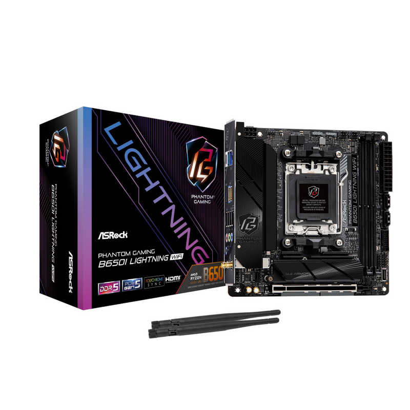 ASROCK　マザーボード ［MiniITX］　B650I Lightning WiFi