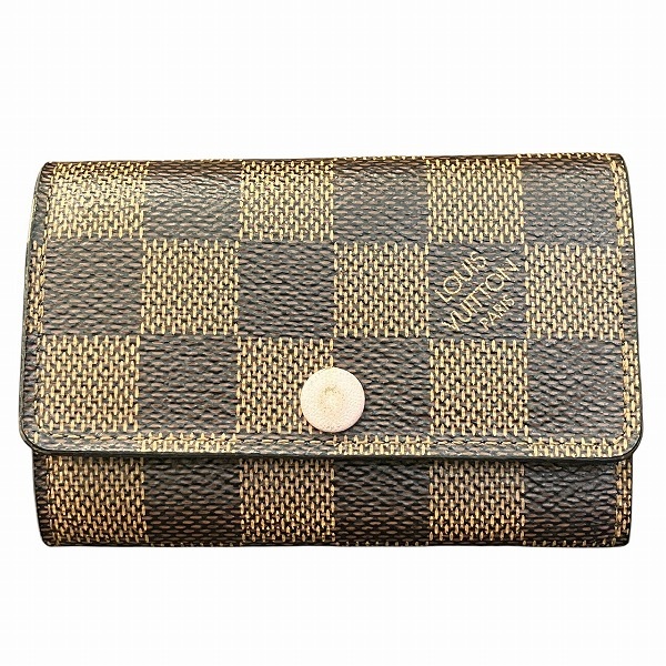 ルイヴィトン ミュルティクレ6 N41624 ローズバレリーヌ キーケース レディース【中古】