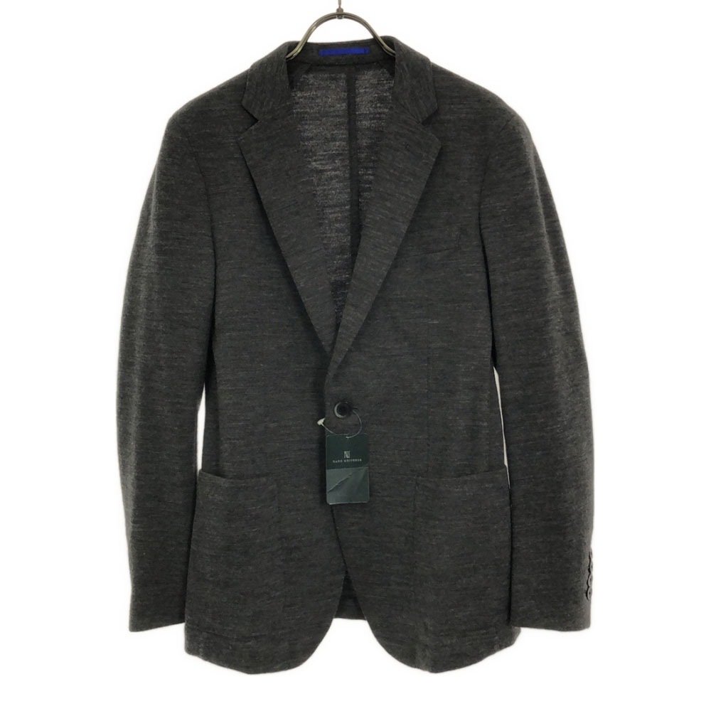未使用 ウールブレンド テーラードジャケット 44 グレー タグ付き メンズ