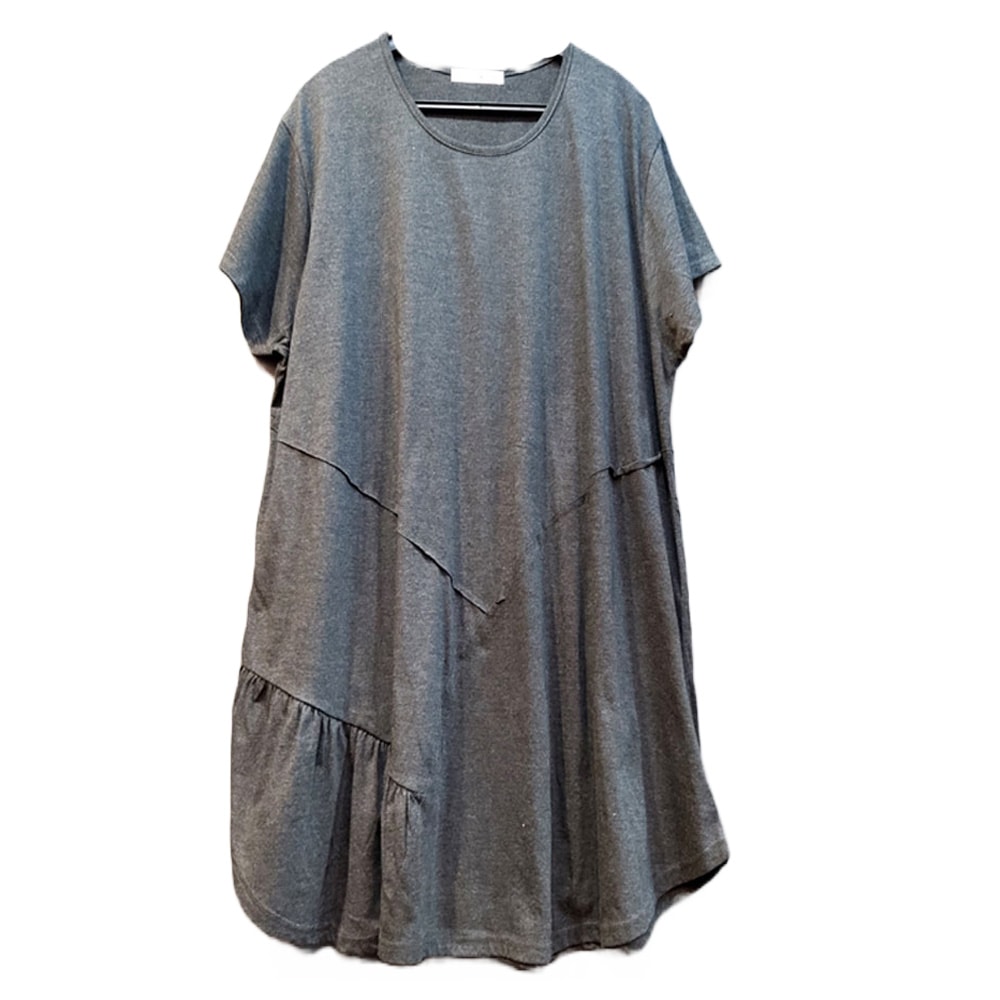 マフク ビッグサイズ ワンピース型 綿 ロングTシャツcc15