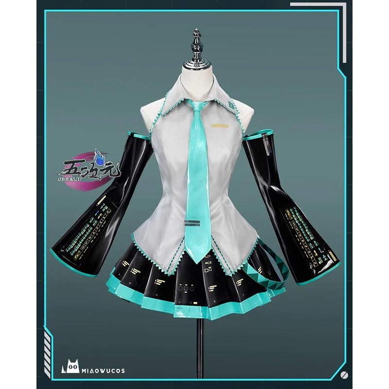 【一部分3日内出荷】 【大人気N0.1】　ボーカロイド　初音ミク　通常V　コスプレ衣装　SNSで大バズり　ins大人気 ウィッグ　髪飾り　ヘッドホンセット　靴　髙!品!質