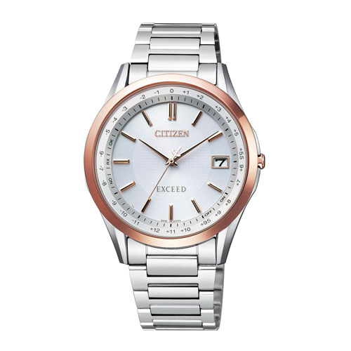 シチズン (国内正規品)エクシードエコ・ドライブ電波時計 メンズタイプ AT6030-51E 15倍ポイント EXCEED》 エコ・ドライブ電波時計 45周年記念 ペアモデル EE1010-62W