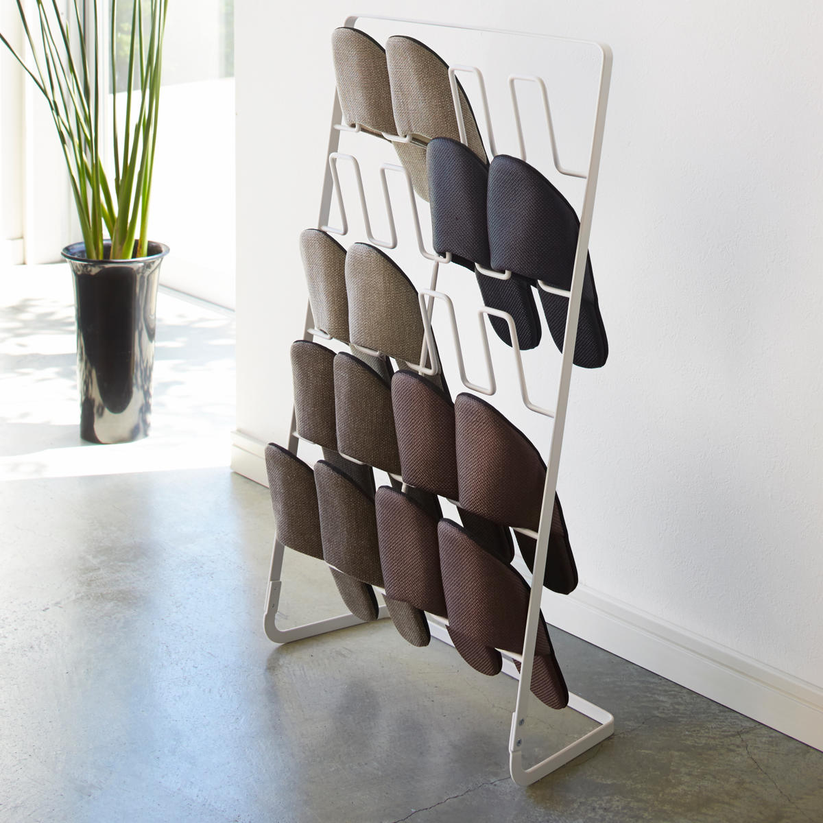 山崎実業 スリッパラック 10足用 4903208026932 スリッパ ラック スリッパ収納 10足 玄関収納 収納 スリッパスタンド スタンド 5段 スリッパ入れ スリッパ置き