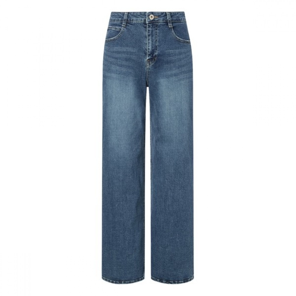 (ヘッジスレディース) 25SS エッセンシャルワイドデニムパンツディープブルー HSPA5A181B3