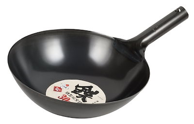 他サイト： パール金属 中華鍋 ブラック 30cm 鉄製 北京鍋 HB-4215の商品画像
