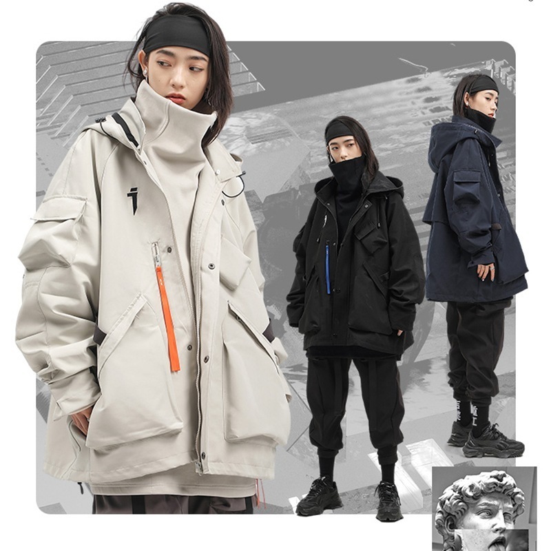 ブルゾン レディース ジャケット メンズ 男女兼用 フード付き アウター カップル服 ゆったり