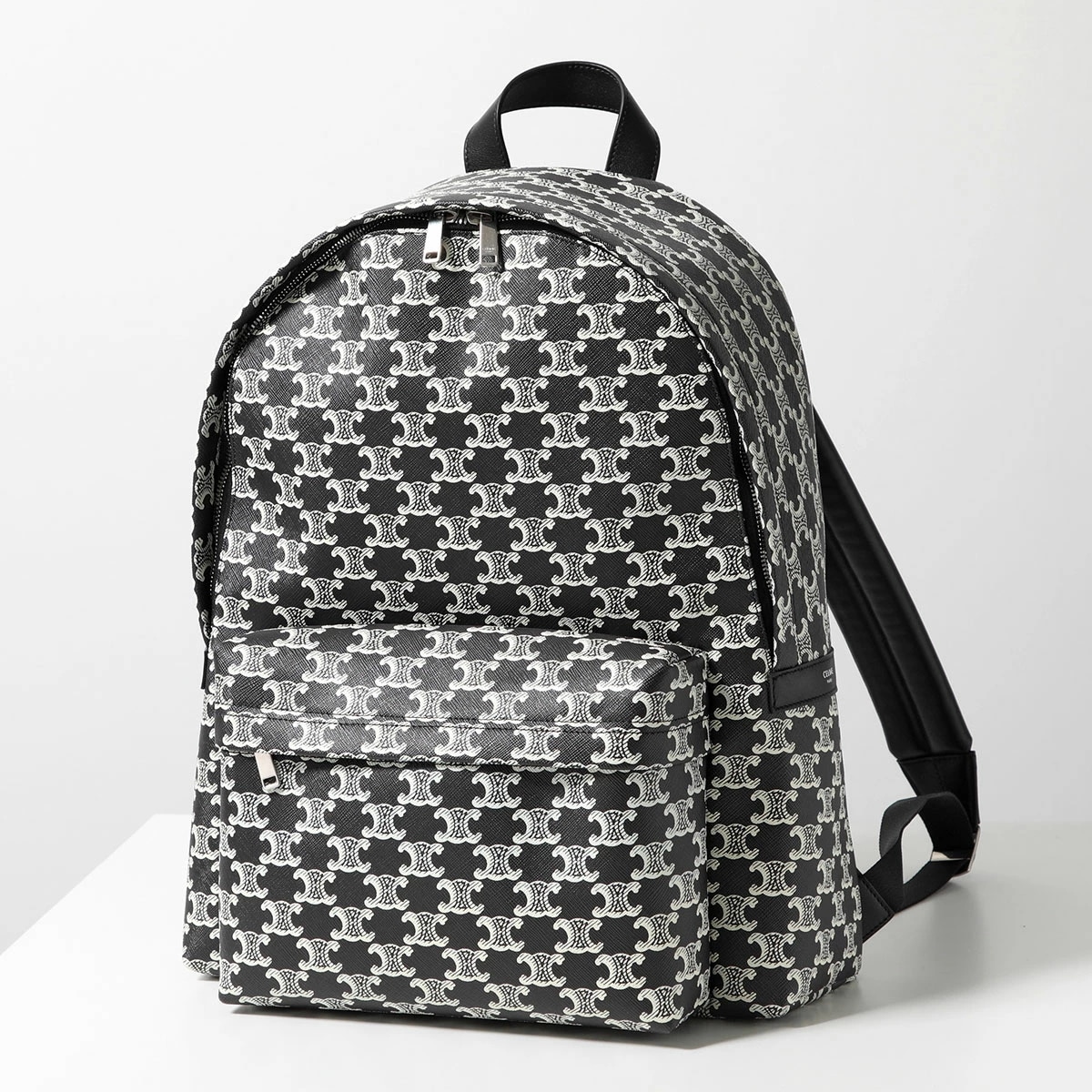 CELINE セリーヌ バックパック MEDIUM BACKPACK TRIOMPHE CANVAS 188382FSZ.38AW メンズ リュック バッグ トリオンフ 鞄 Black/White