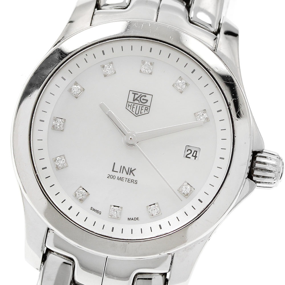 タグホイヤー TAG HEUER WJF1317.BA0572 リンク 11Pダイヤ クォーツ レディース 保証書付き_950469【中古】