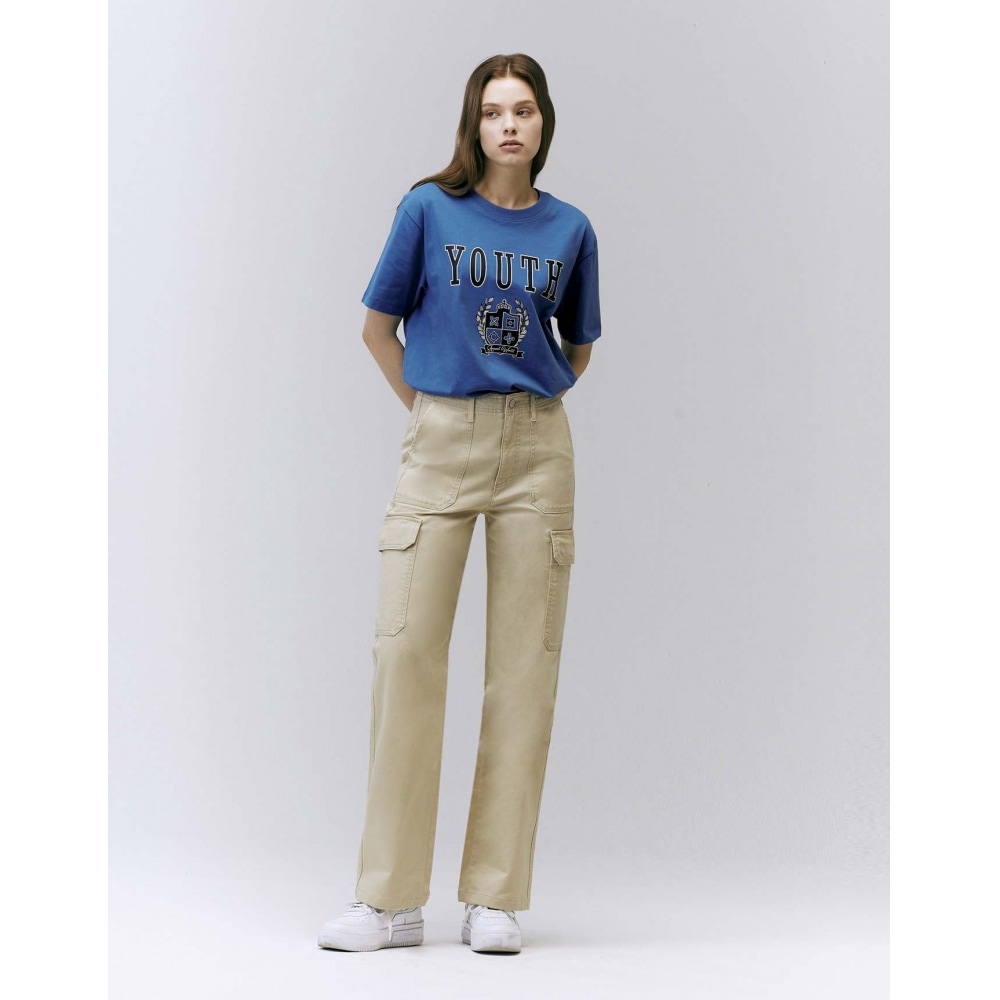 GIORDANO 413508 コットンカーゴパンツ_2color