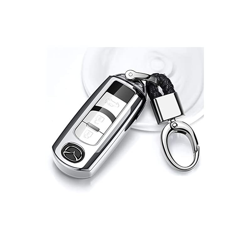 マツダ キー ケース，高級光沢感のある柔軟なTPU素材でマツダ キーカバーを全面的保護します ファッション 汚れ傷防止 多色選べ  軽くて長持ちし 適応車種 cx5 cx3 cx8 アクセラ アテン