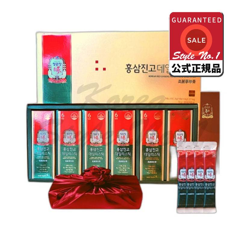 6年勤紅参ジョンエブリタイム紅参ジンゴスティック30set 300ml+ショッピングバッグチュソク名節両親