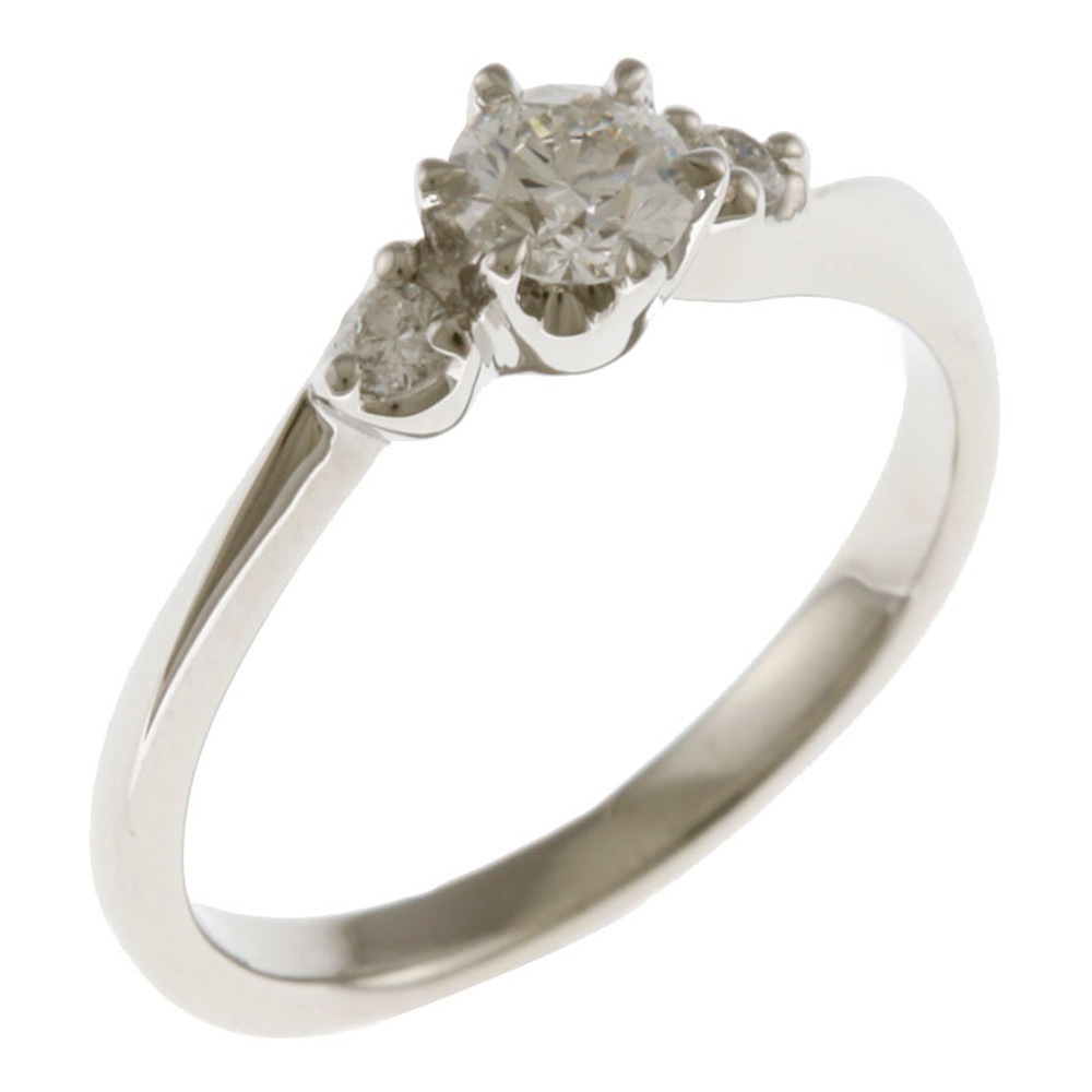 ヨンドシー 4℃ リング 指輪 8号 Pt950プラチナ ダイヤモンド レディース 中古