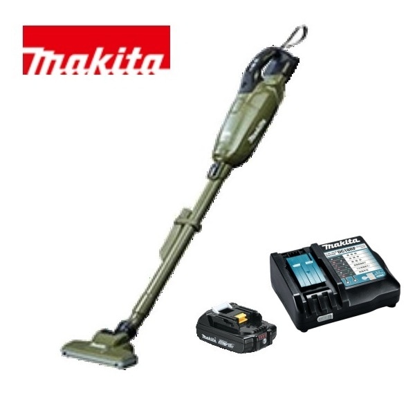当店だけ！バッテリー充電器も1年保証! マキタ コードレス掃除機 18V 紙パック式 オリーブ CL285FDZO + 軽量バッテリー BL1820B + 急速充電器DC18RF 充電式 38,040円