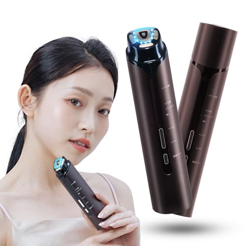 sumiren 美顔器 EMS美顔器 EMS 多機能美顔器 高周波美顔器 RF温熱 超音波振動 美容器 イオン導出 イオン導入RF美顔器 LED ヘッド 3種類モード 3段階レベル 赤青色フォトLED