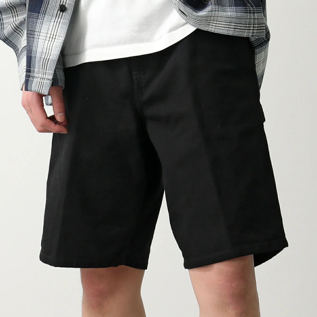 Carhartt カーハート ハーフパンツ SINGLE KNEE SHORT シングルニーショーツ I027942 メンズ デニムパンツ ジーンズ ショートパンツ 8902/Black