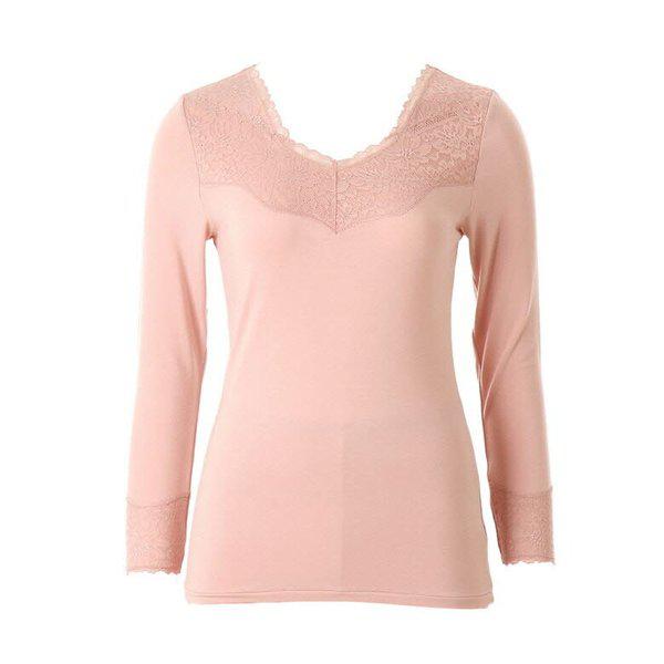 女性カシミア混紡9分丈トップスインナー（VLG5063C）_s