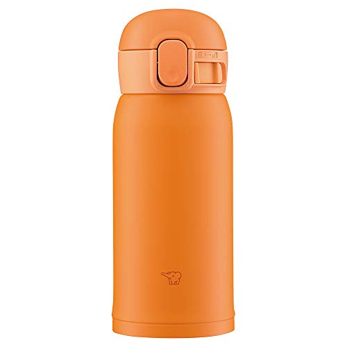 象印 (ZOJIRUSHI) 水筒 ワンタッチ ステンレスマグ シームレス 0.36L オレンジ SM-WA36-DA