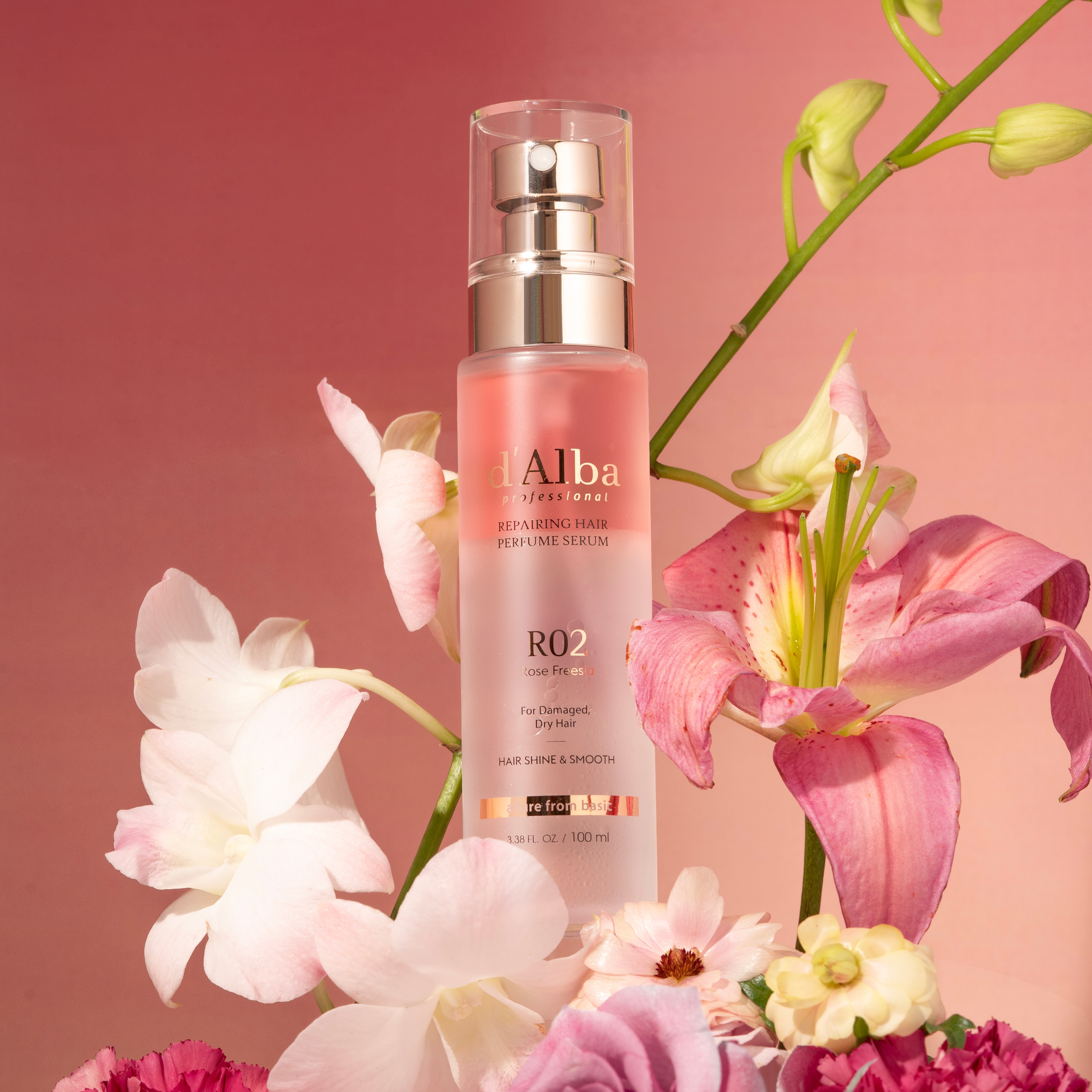 ダルバビーガンヘアパルファムセラム100ml /最大53%/高級サロンローズ香りミスト/ドライヘア保湿ケア
