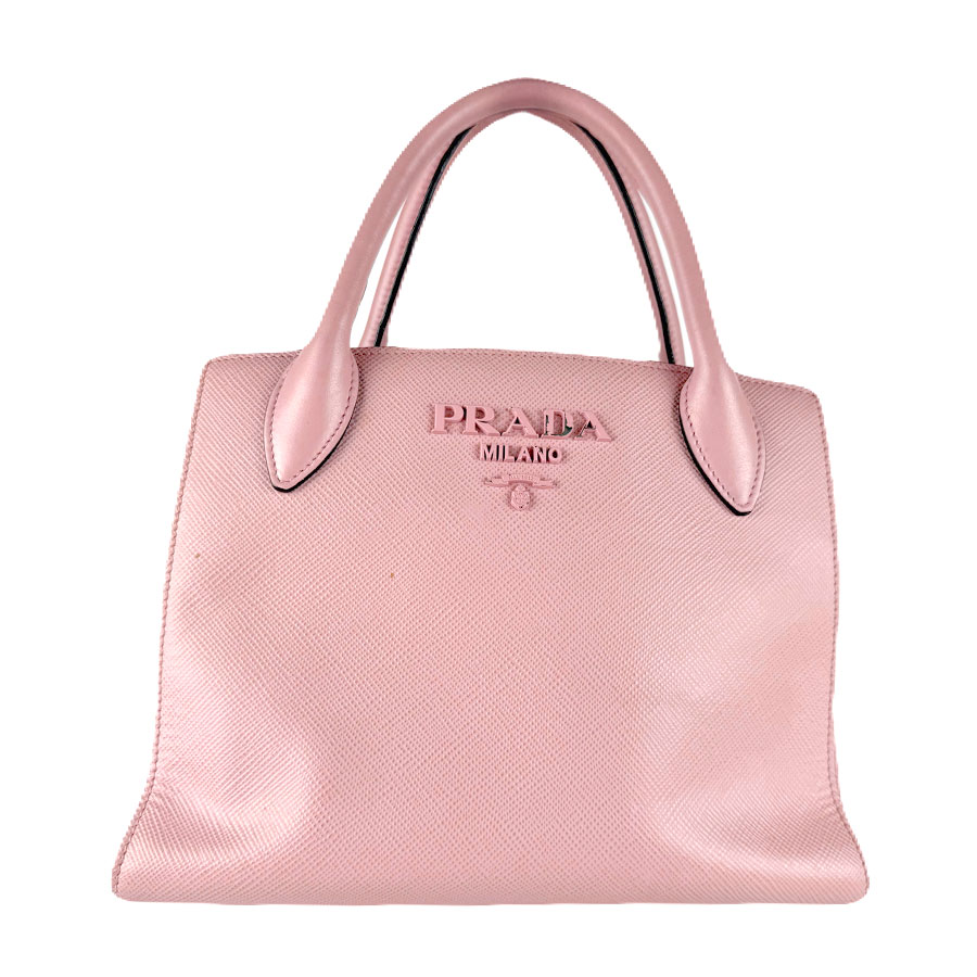 プラダ PRADA ハンドバッグ ショルダーバッグ レザー ピンク レディース z8414