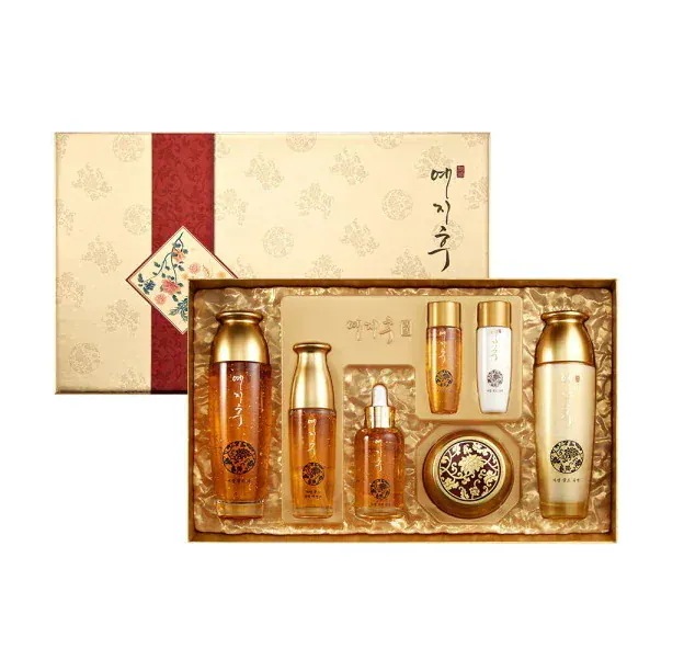 イェジフ 自明 韓方 ゴールド 5種セット スキン ローション アンプル エッセンス 栄養クリーム 基礎化粧品セット