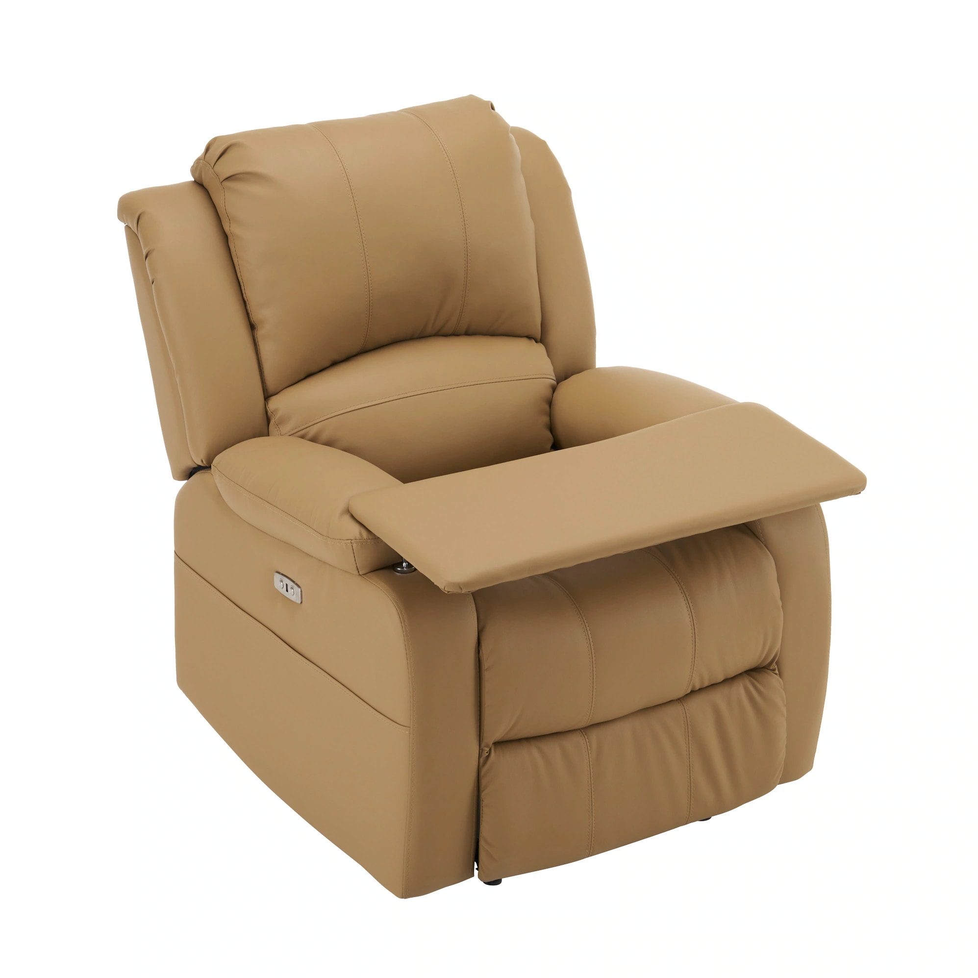 リクライニング チェア テーブル付き リクライニングソファ 1人掛け 電動 リクライニング ファブリック オットマン一体型 パーソナルチェアー 電動ソファ 耐圧分散 リクライニングチェア 一人暮らし