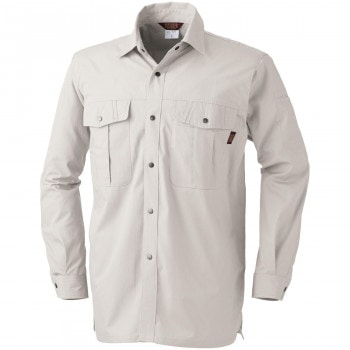 桑和 535 長袖シャツ 4Lサイズ アイボリー（5）