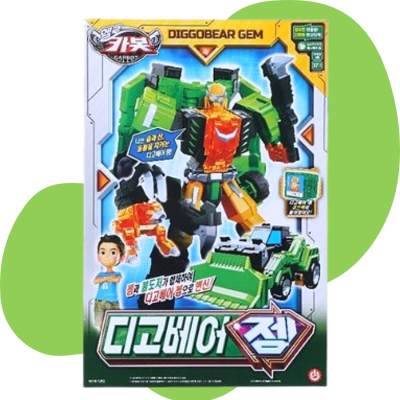 [NEW] ハローカーボット ディゴベアジェム変身ロボット 韓国ロボットアクションフィギュアダンプトラック