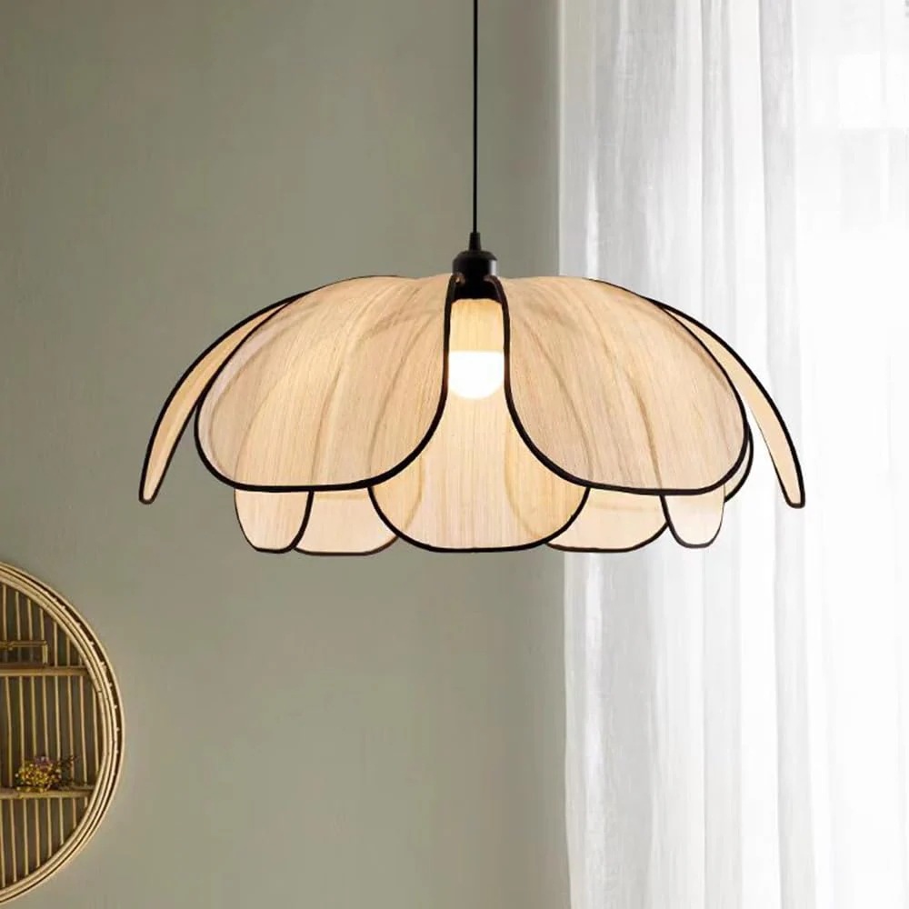 ペンダントライト 布 おしゃれ 間接照明 天井照明 ペンダントランプ 花びら 1灯 led対応 ダイニング カウンター キッチン 玄関 インテリア PDL-CC-02-JP