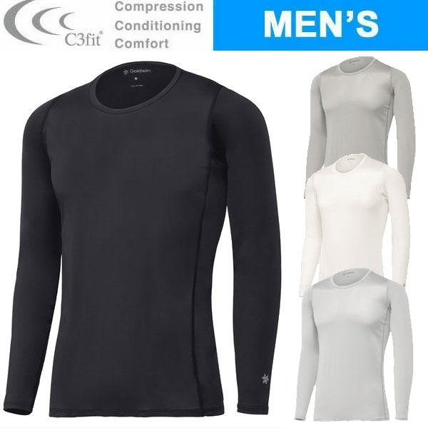 C3fit シースリーフィット Cooling Long Sleeves GC65101 メンズ クーリングロングスリーブ