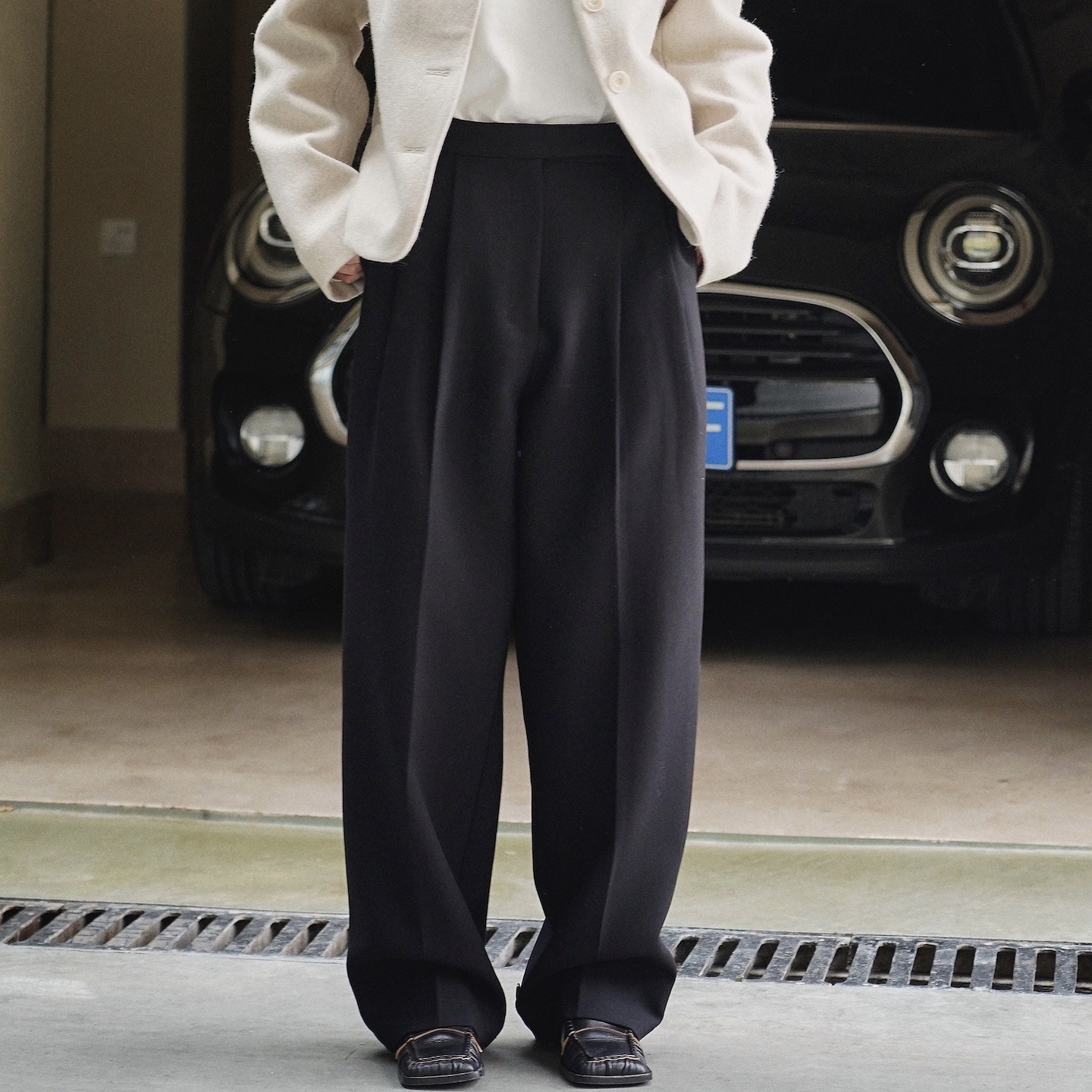 ボトムス パンツ ワイドパンツ ポケット ロングパンツ ロング丈 ワンプリーツ かわいい 大人可愛い きれいめ シンプル カジュアル 上品 おしゃれ かっこい 大人女子 こなれ感 ラフ 個性的 主役級