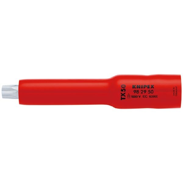 KNIPEX クニペックス ３／８ＳＱ 絶縁ソケットＴｘ５０ １０００Ｖ絶縁仕様 9829-50
