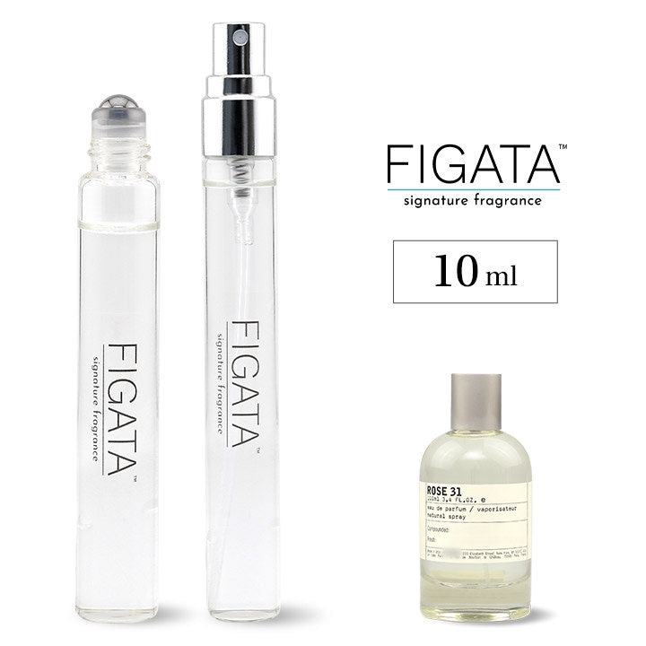 [FIGATA]ミニ香水 原材料/ ルラボ ローズ 31 オーデパルファン 香水 お試し 選べる 容量 10ml スプレー ロールオン アトマイザー ネコポス