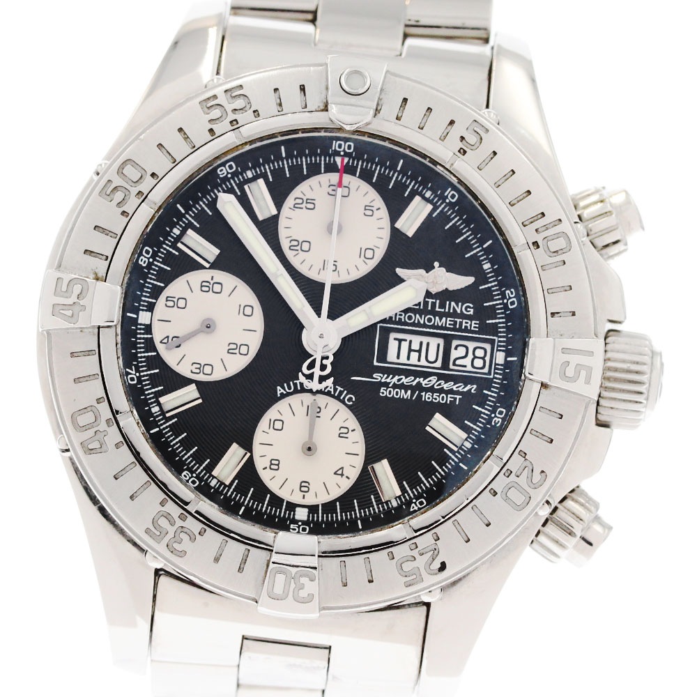 ブライトリング BREITLING A13340 スーパーオーシャン クロノグラフ デイデイト 自動巻き メンズ _881822【中古】