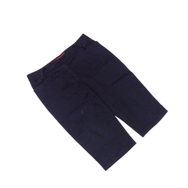 パンツ クロップド丈 24-38サイズ ブラック 中古
