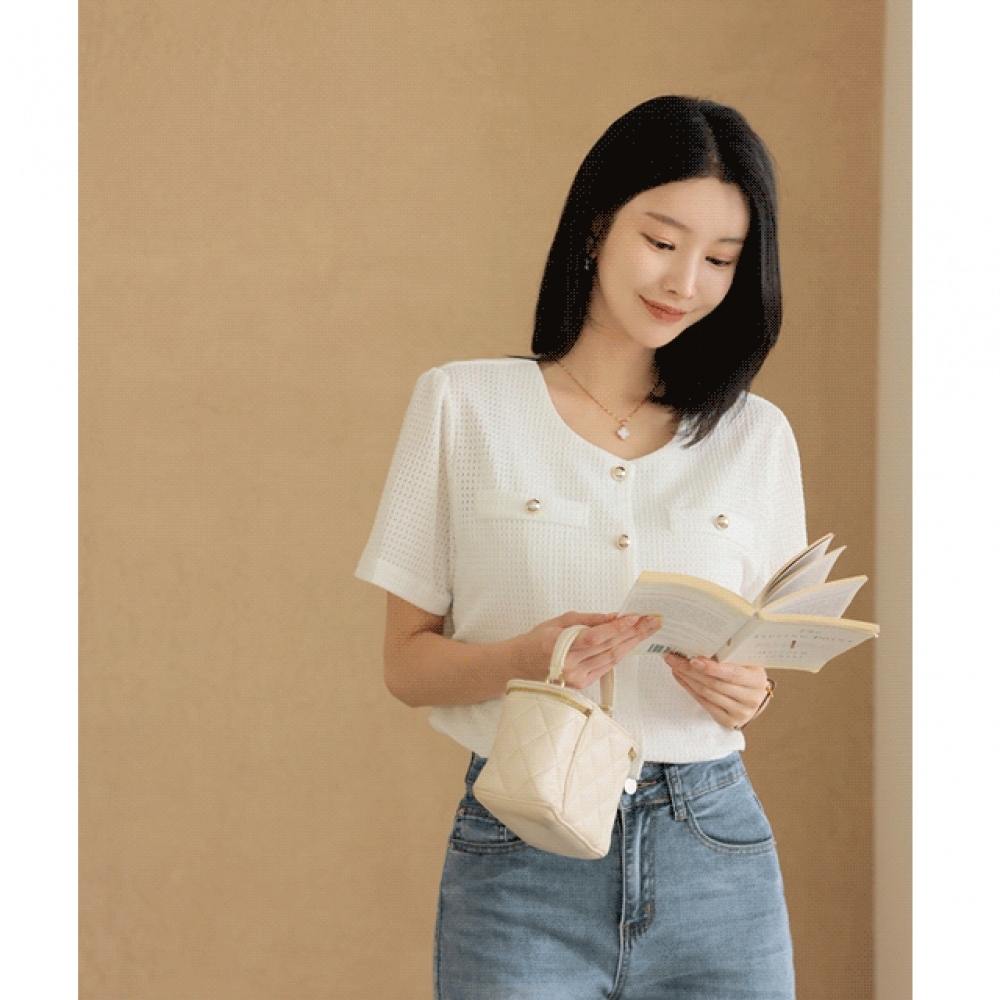 クリック＆ファニーリン & ツイードブラウス