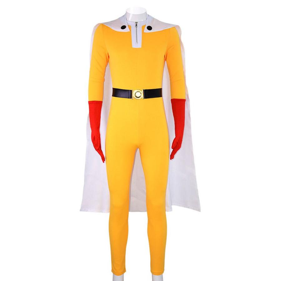 ハロウィン ワンパンマン 風 サイタマ コスチューム コスプレ衣装 4点セット サイズ SXXXL