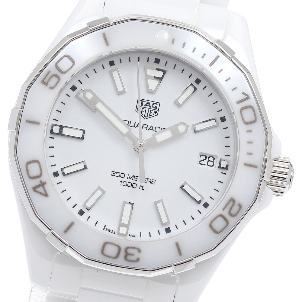 タグホイヤー TAG HEUER WAY1391.BH0717 アクアレーサー セラミック クォーツ レディース 良品 箱・保証書付き_896264【中古】