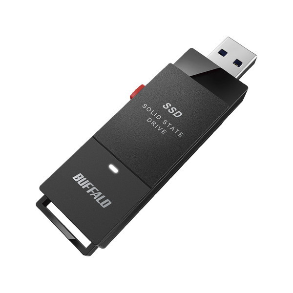 SSD-PUTVB1.0U3-B 抗ウイルス・抗菌ポータブルSSD USB3.2(Gen1) Type-A スティック型 1TB ブラック