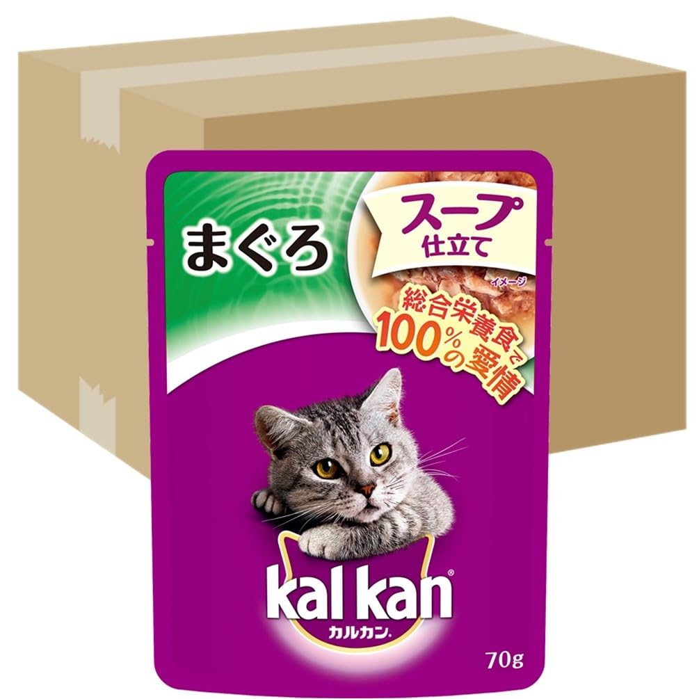 カルカン パウチ スープ仕立て まぐろ キャットフード 成猫用 70g×160袋 (ケース販売)