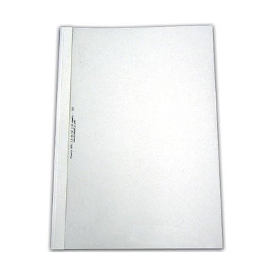 （まとめ） ジャパンインターナショナルコマースとじ太くん専用カバー B5タテ 背幅3mm クリア／ホワイト 4120002 1パック（10枚） 〔×5セット〕 まとめ） ジャパンインターナショナルコマース とじ太くん専用クリア